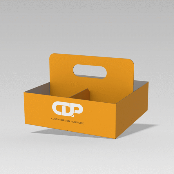 4-pack carrier display tray box with handle - Image 2