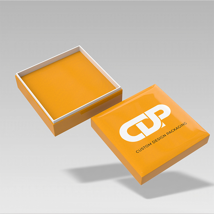 Square jewelry box with lid
