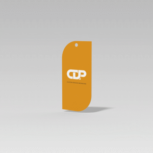 Custom dimensions hangtagscards diagonal