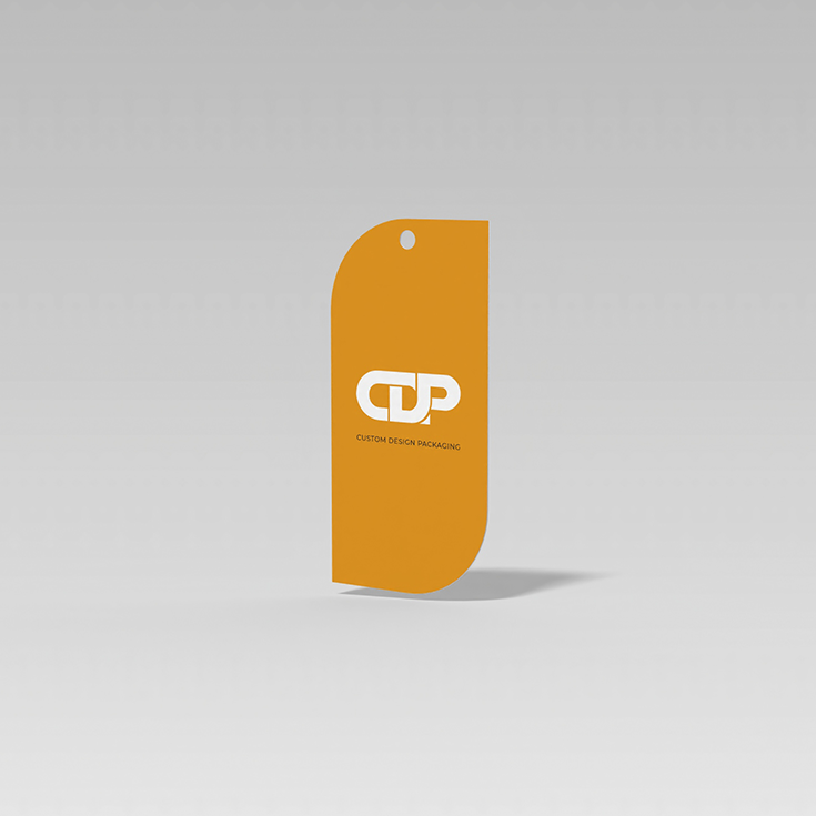 Custom dimensions hangtagscards diagonal