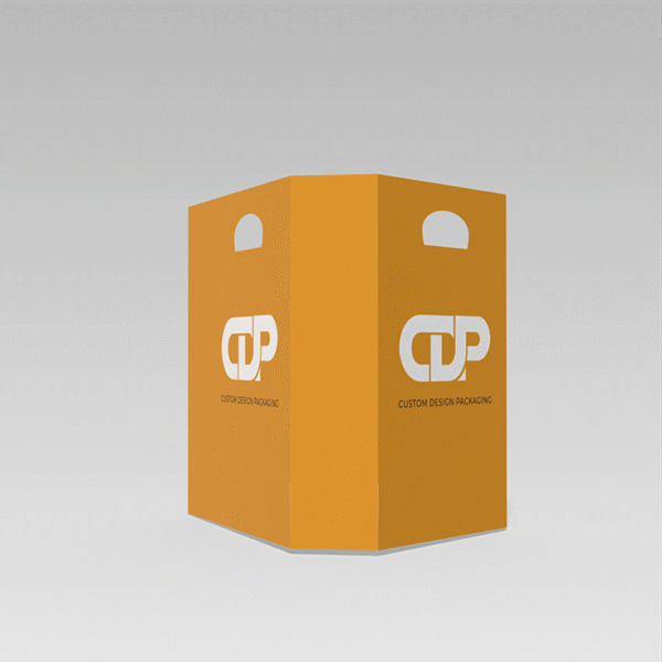 Arc holes paper bag dieline