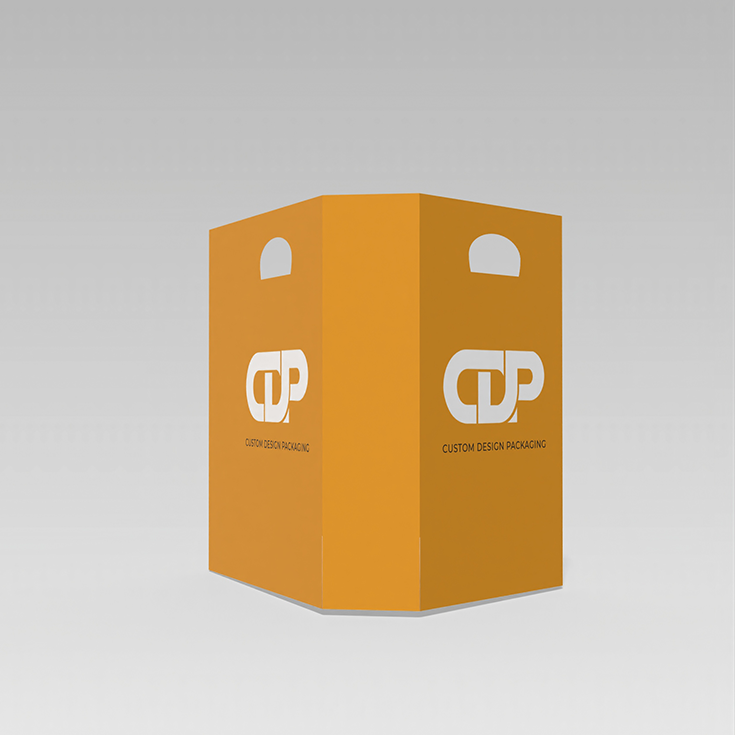Arc holes paper bag dieline