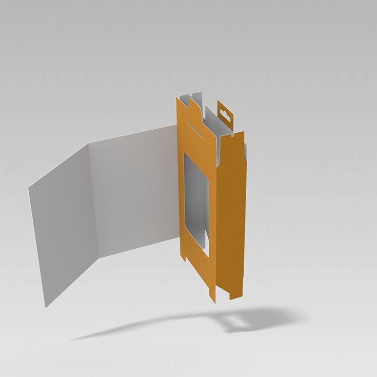 Tuck end boxes flip covers dieline