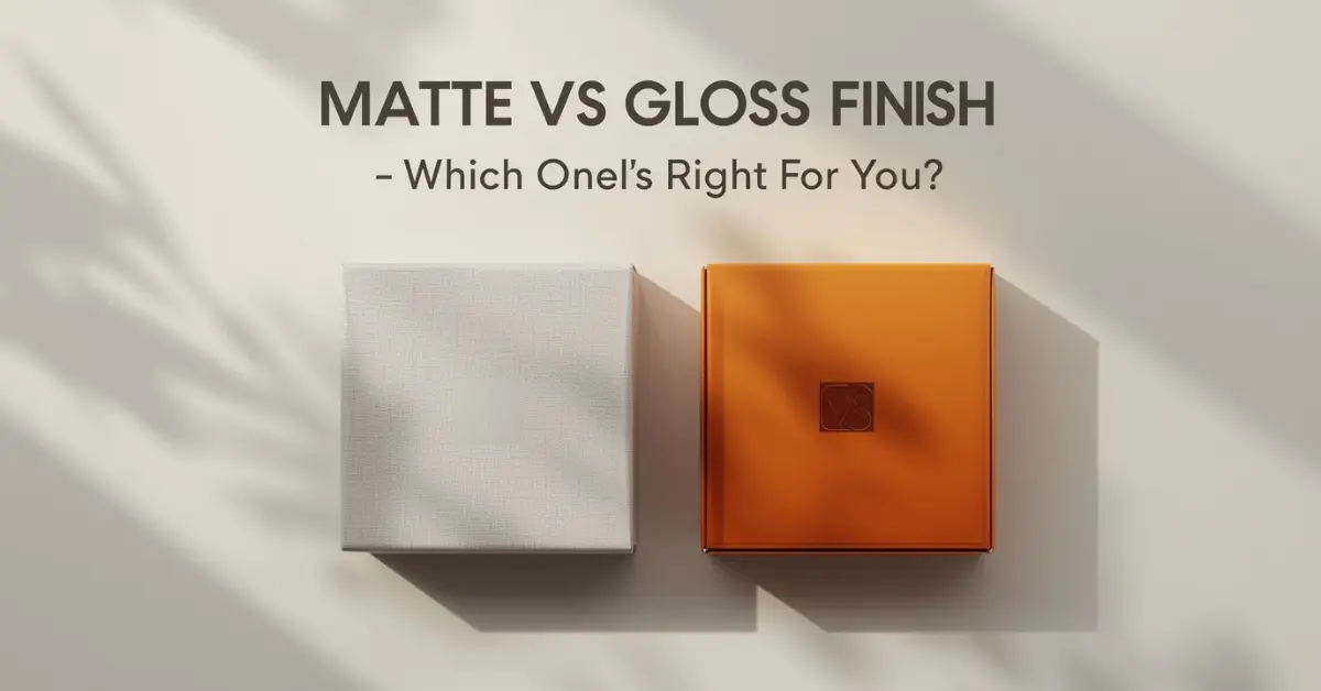 Choose Between Matte vs Gloss Finish for Packaging