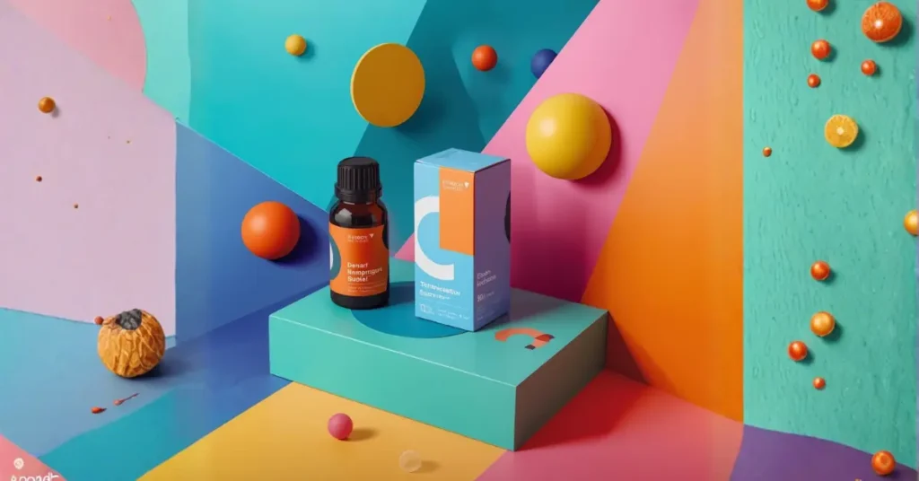 Colorful display of product and shapes: Ultimate Guide to Custom Essential Oil Packaging