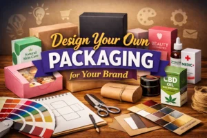 Creative packaging design tools displayed: Design Your Own Packaging
